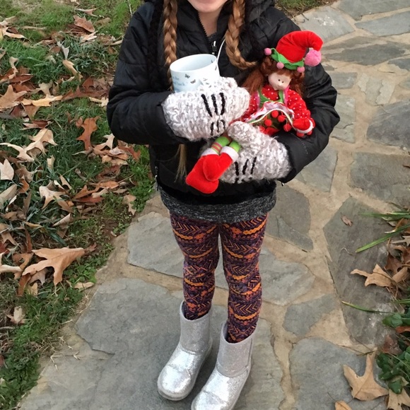 Accessories Fleece Lined Mittens With Cat Whiskers Poshmark